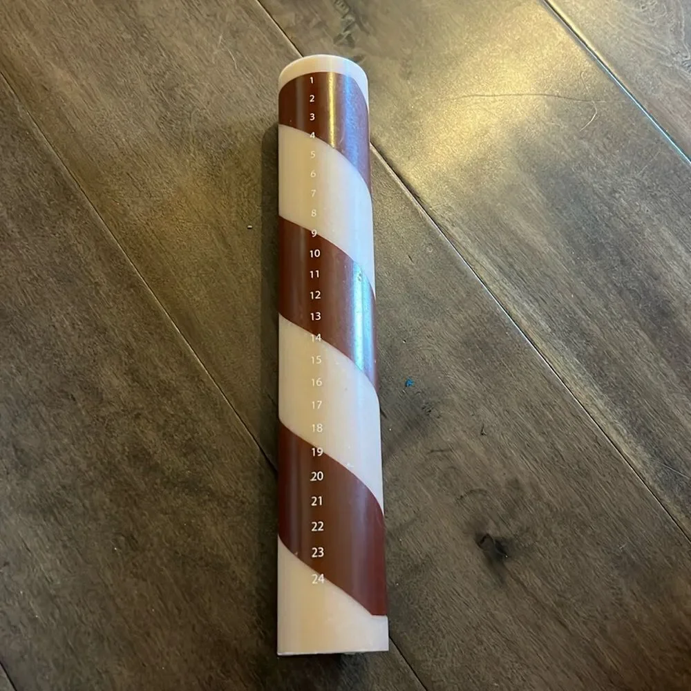Terrain Candy Stripe Advent Candle Holiday Christmas - Picture 3 of 6